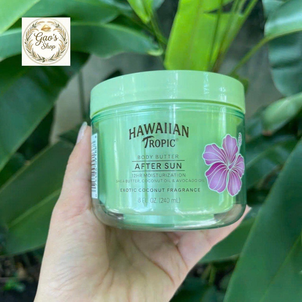 Kem Dưỡng Thể Sau Đi Nắng Hawaiian Tropic After Sun Body Butter Exotic Coconut (240ml)-[Hàng Mỹ]