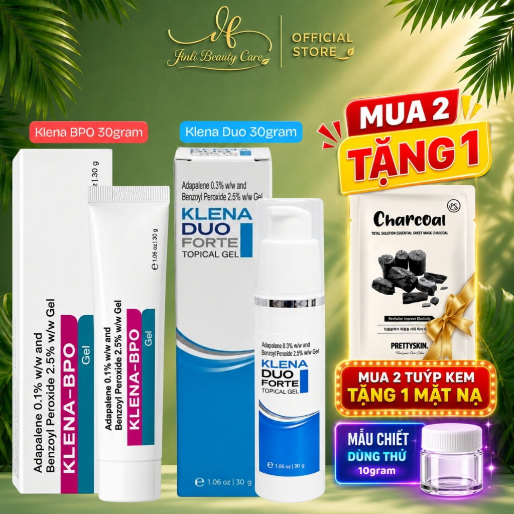Klena BPO 30gram | Klena Duo 30gram | Hỗ trợ giảm mụn viêm, mụn trứng cá, mụn ẩn, mụn đầu đen