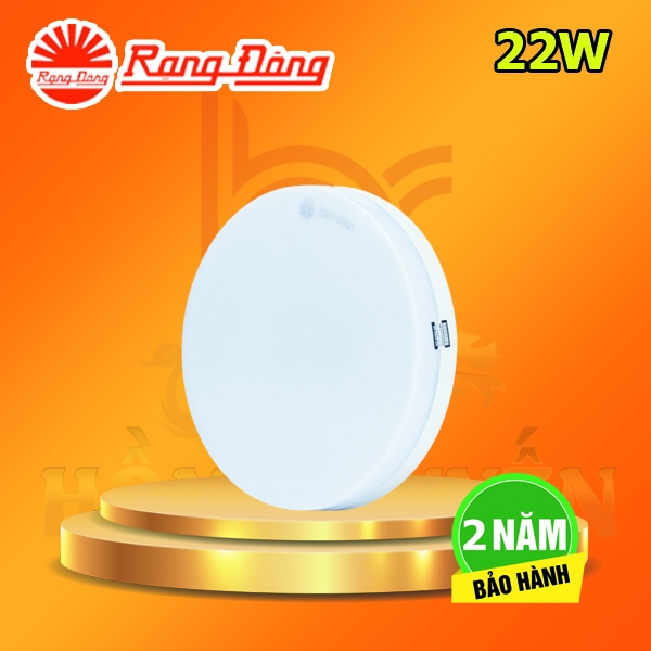 Đèn Led Tròn Ốp Trần Rạng Đông 22W LN12 ĐM 220x220/22W
