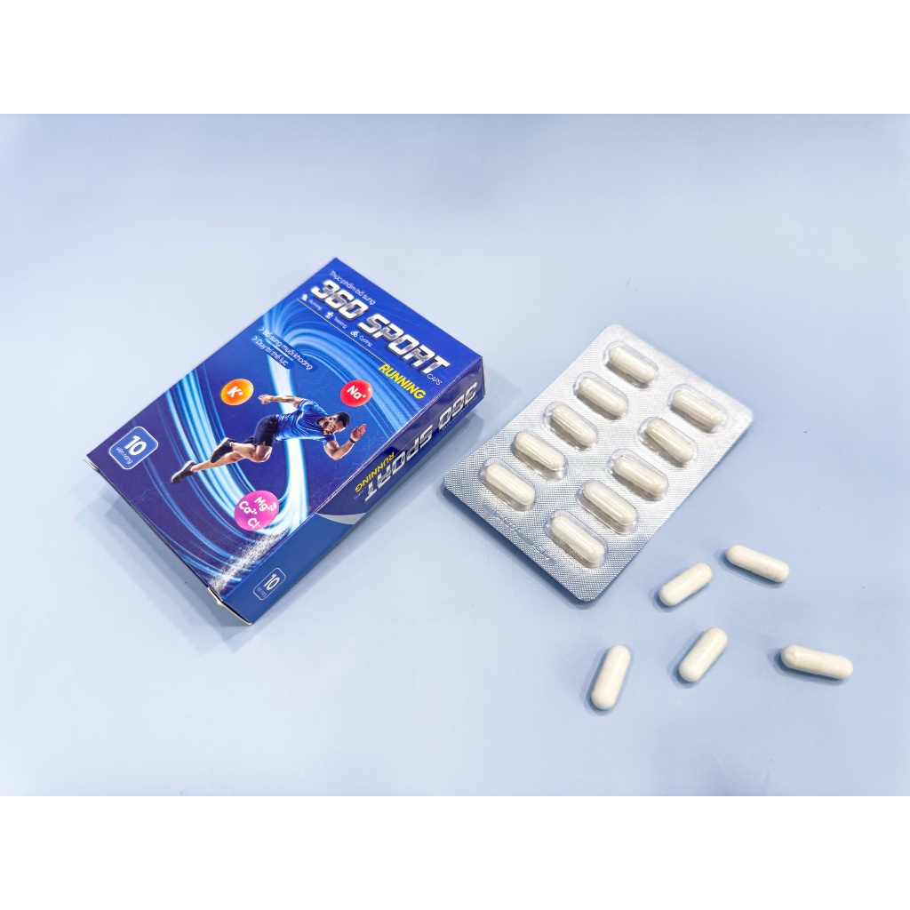 360 SPORT - Viên uống muối Running Giúp Bổ sung muối khoáng, Duy trì thể lự
