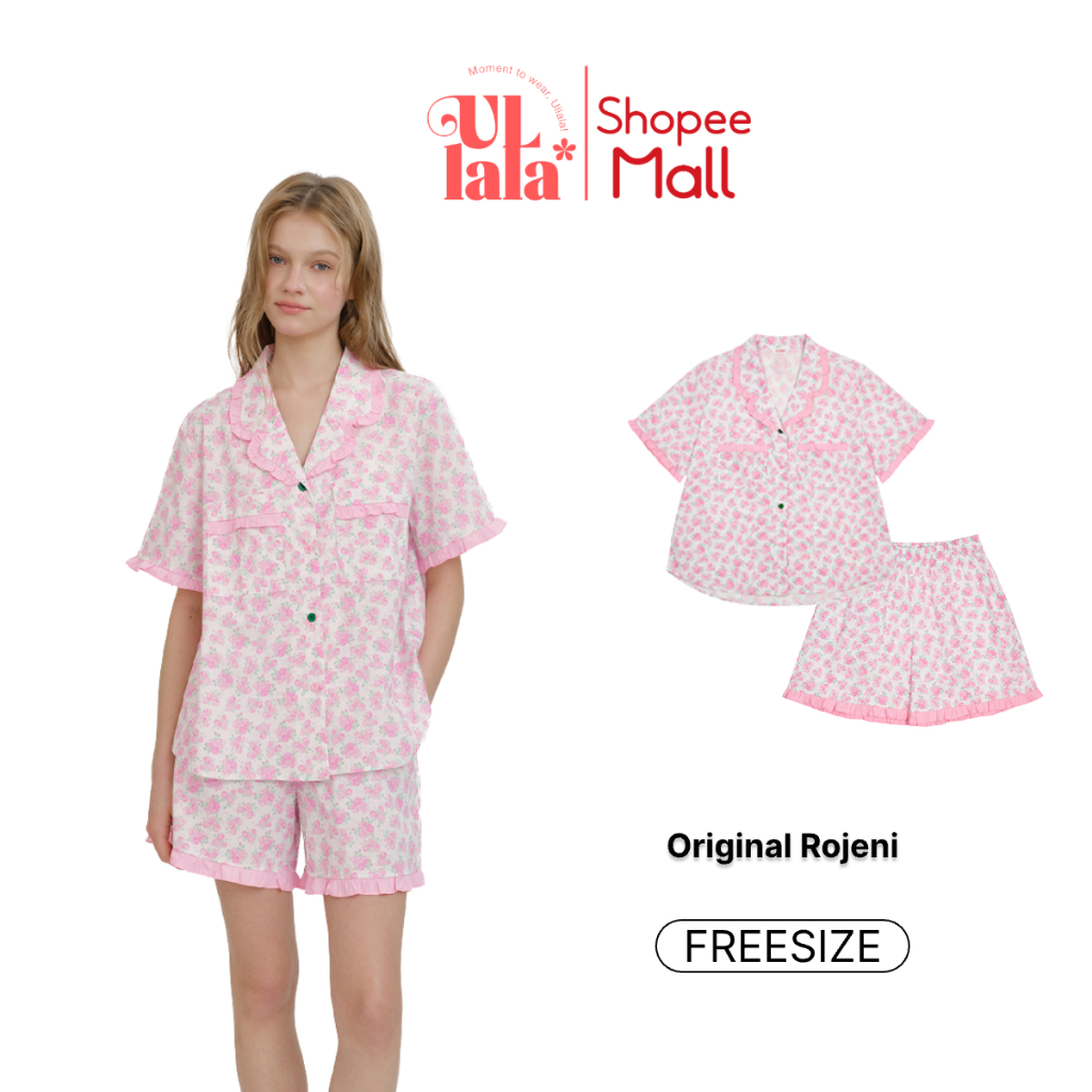 Ullala Pajamas Rojeni bộ ngủ mặc nhà nữ dài tay Freesize
