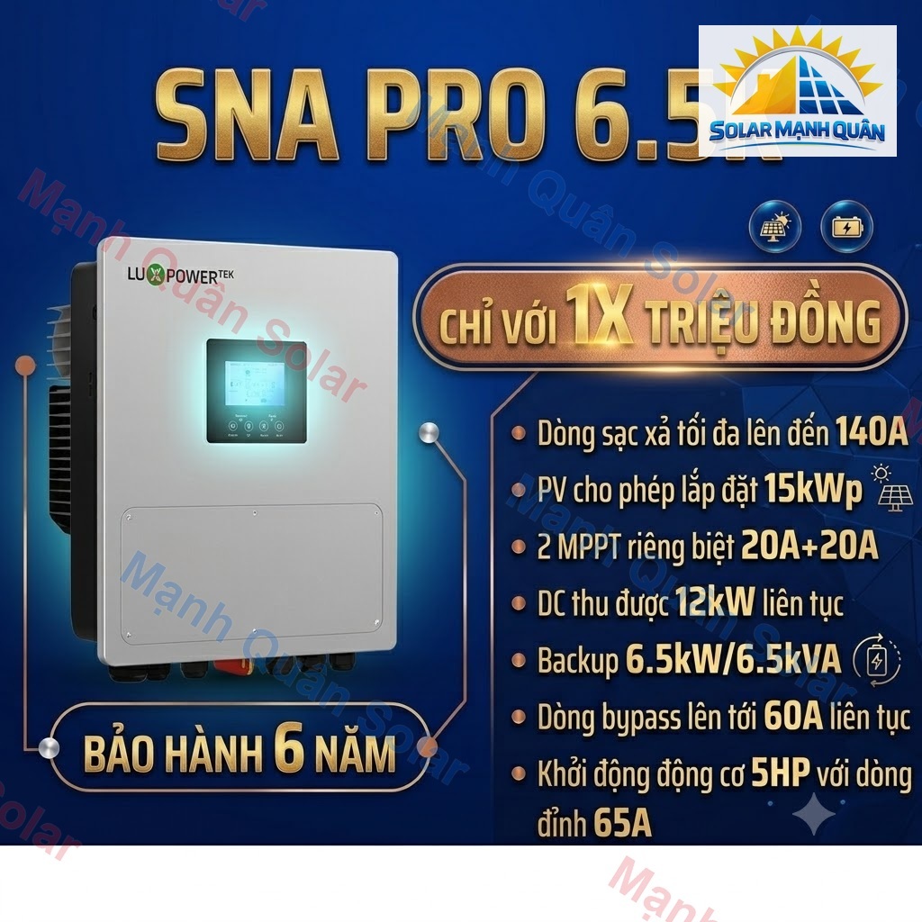 Biến tần Hybrid LuxPower SNA Pro 6.5K