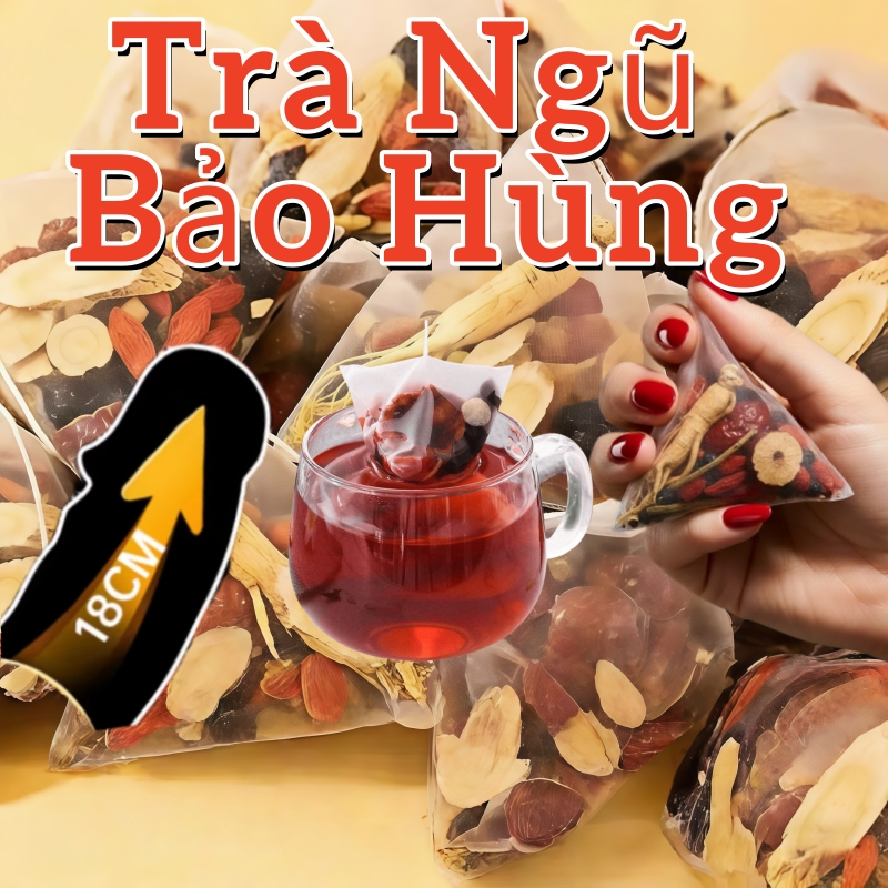 Hùng Dũng Oai Phong - Ginseng Ngũ Bảo Tea, Bổ Thận Tráng Dương, Hùng Dũng Oai Phong, Tăng Bản Lĩnh &