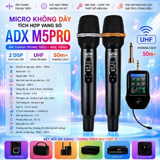 Micro Karaoke Không Dây ADX 990, ADX M5PRO, Tương Thích Với Hầu Hết Thiết Bị, Micro Hát Karaoke,hội trường,Trên Sân Khấu