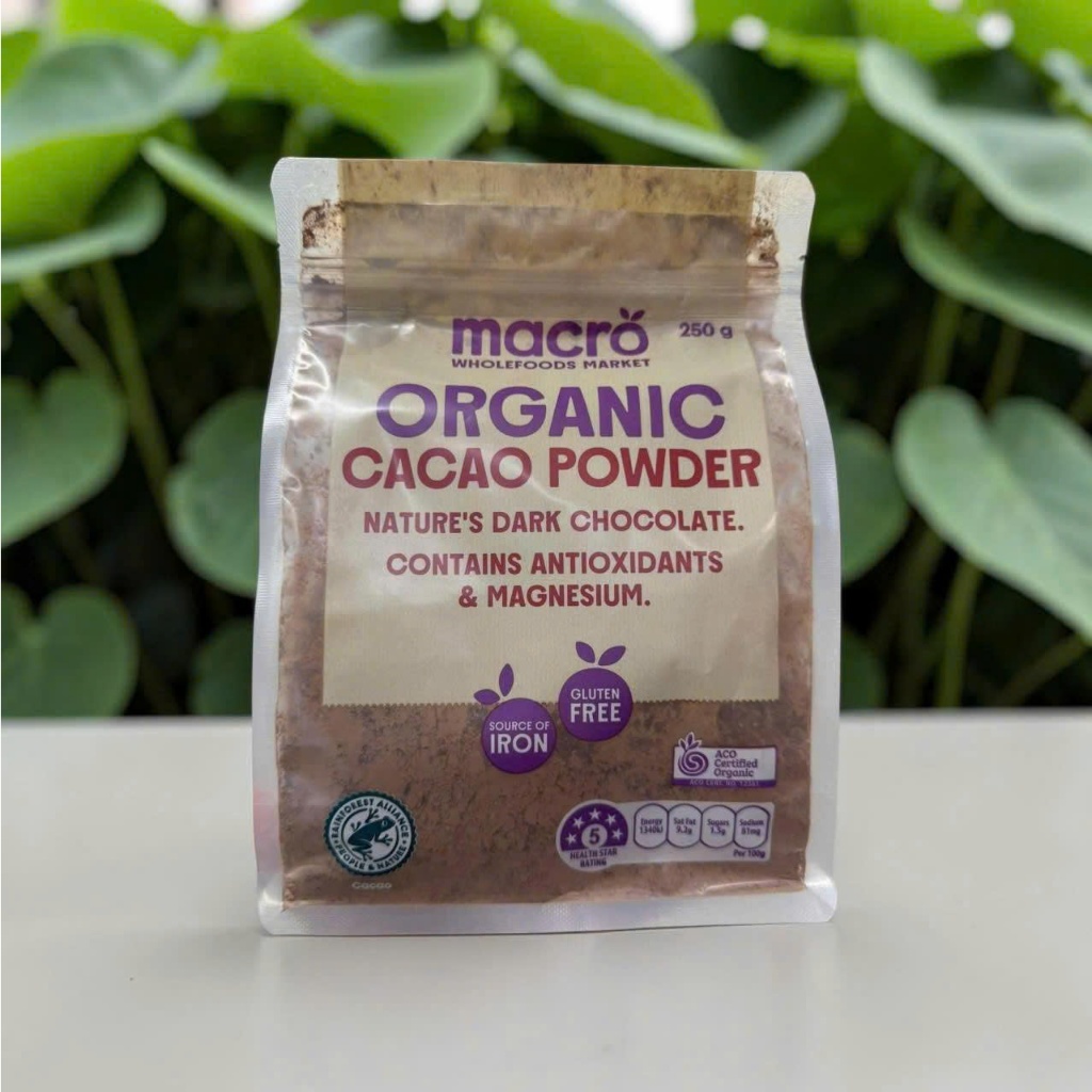 Macro Organic Cacao Powder 250g Bột Cacao Organic Không Đường