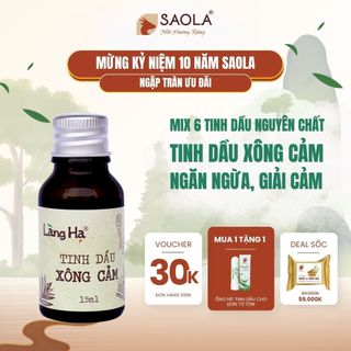 Tinh dầu xông cảm, Tăng sức đề kháng, thải độc, giải cảm, 100% nguyên chất, Hoàn toàn tự nhiên