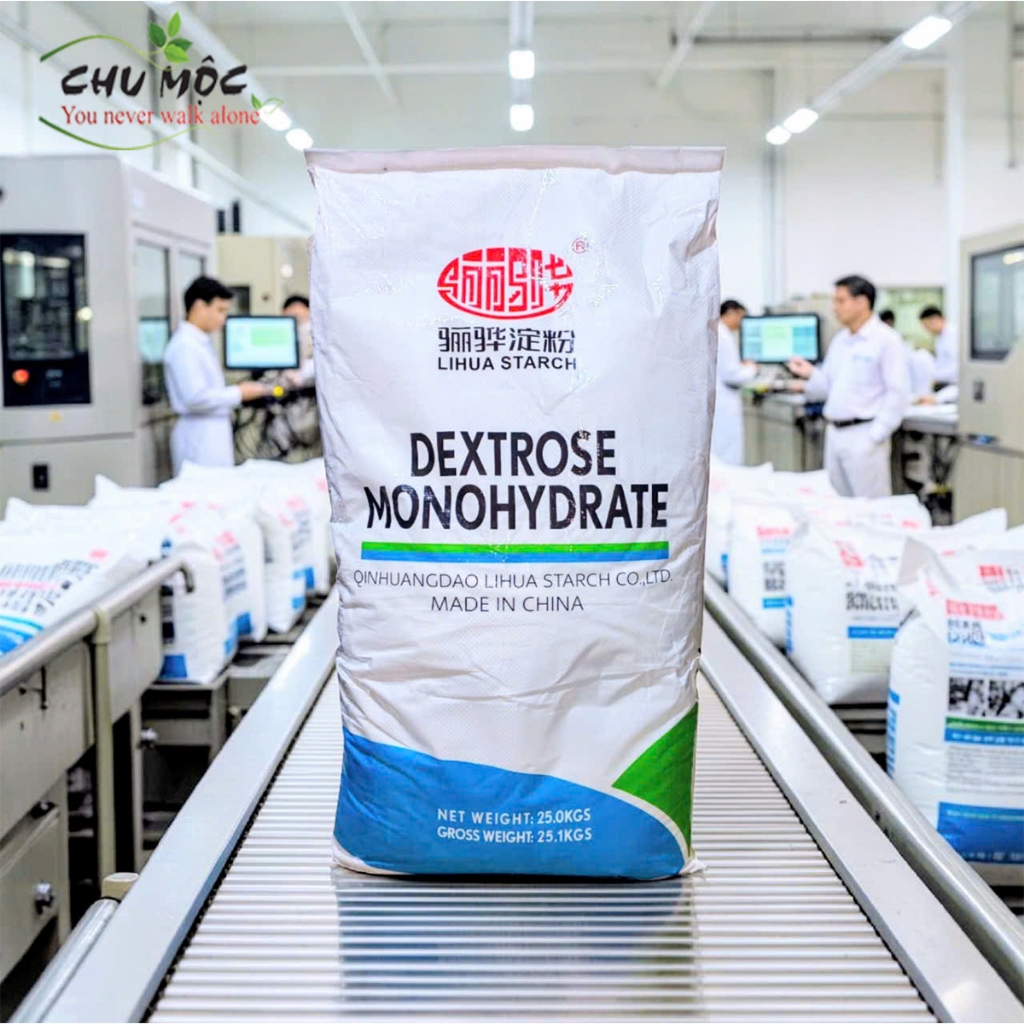 Đường Dextrose Monohydrate (Đường D-Glucose, Đường nho) chiết lẻ từ pack 25kg