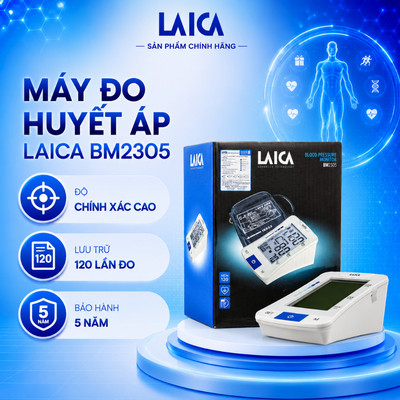 Máy đo huyết áp bắp tay Laica BM2305 - 01 bộ