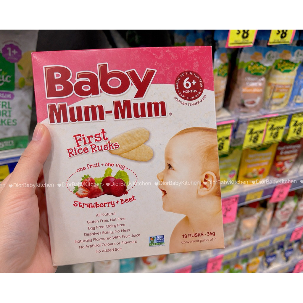 BÁNH GẠO ĂN DẶM BABY MUM-MUM ÚC HÀNG AIR