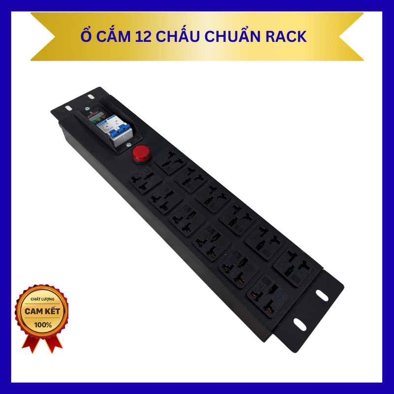 Ổ CẮM 12 CHẤU, PDU 12 CHẤU CHUẨN RACK