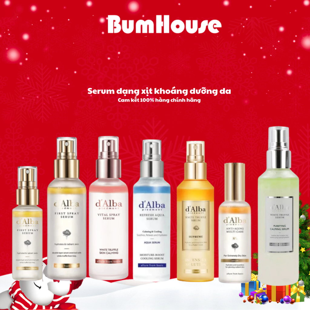 Serum dạng xịt khoáng căng bóng da d  Alba First Spray Serum/ Vital Spray Serum/Refresh Aqua Serum (