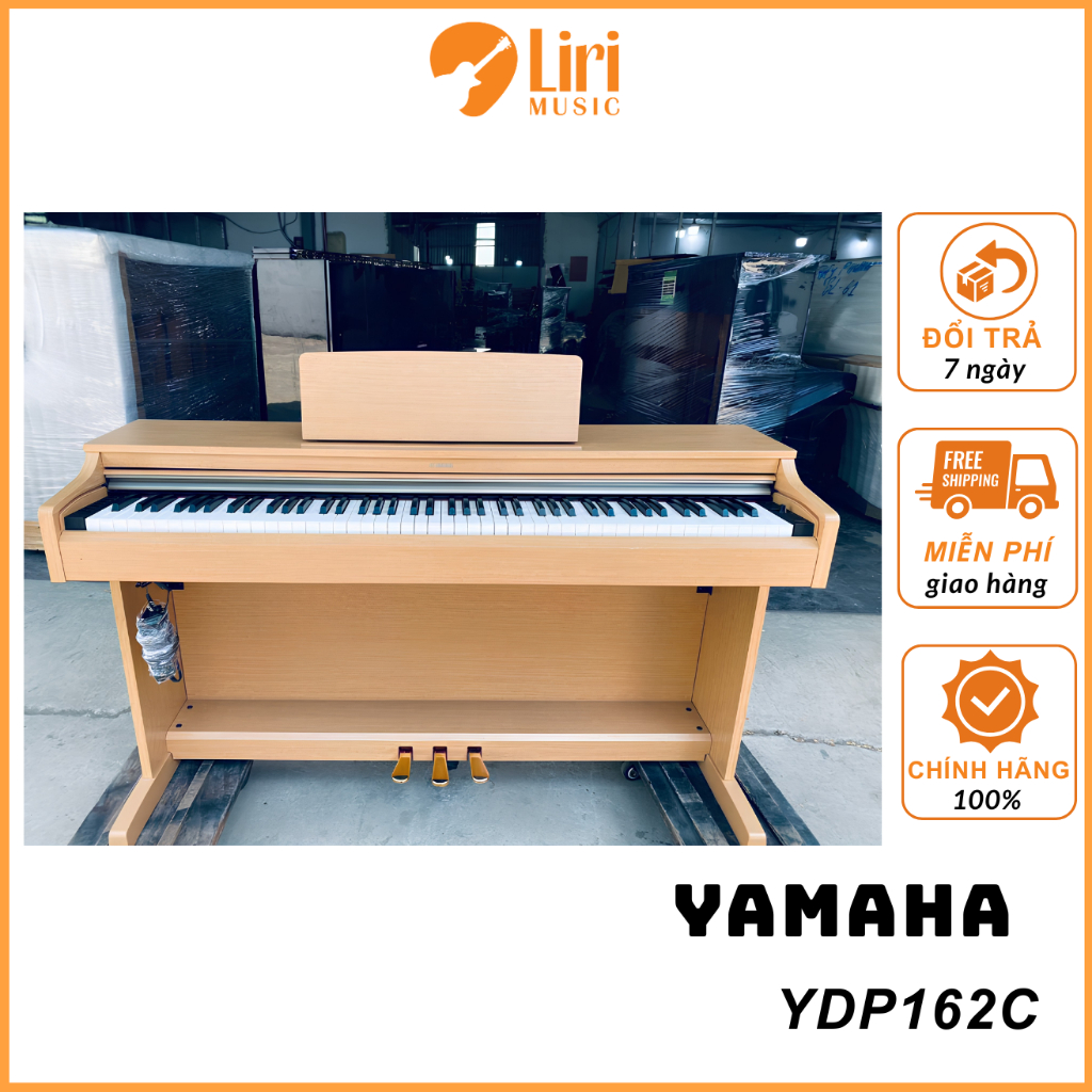[2Hand Nhật] Đàn Piano Yamaha YDP162C- Màu vàng- Nguyên Zin| Liri Music
