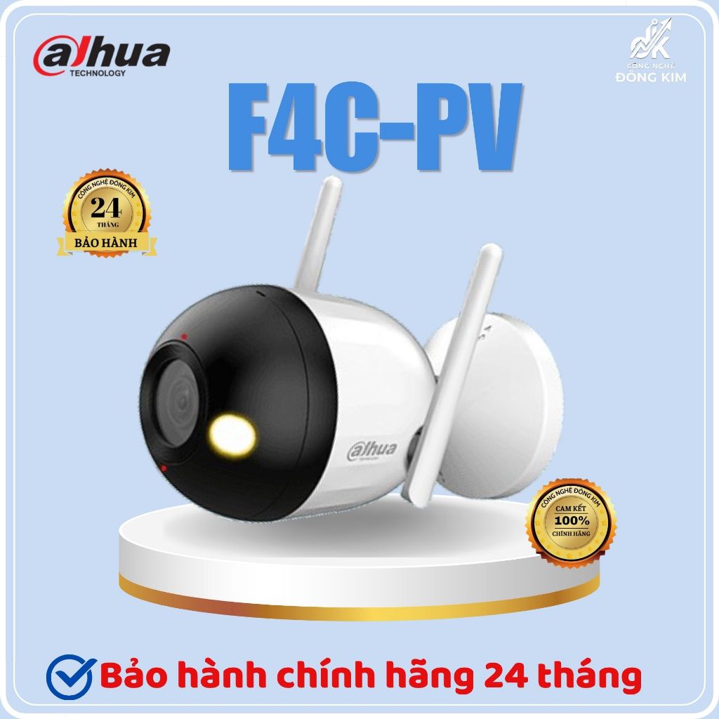 Camera Wifi DAHUA DH-F4C-PV tích hợp micro, có màu ban đêm, chính hãng