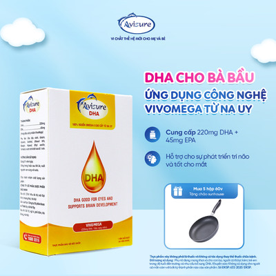 Avisure DHA Cho Bà Bầu Và Sau sinh TPBVSK Cung Cấp 220mg DHA EPA 30/40/60 viên