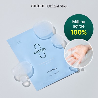 Mặt Nạ Phục Hồi, Làm Dịu Nhanh & Cấp Ẩm Sâu Cho Da Nhạy Cảm CUTEM Laser Mask Hộp 10 Miếng