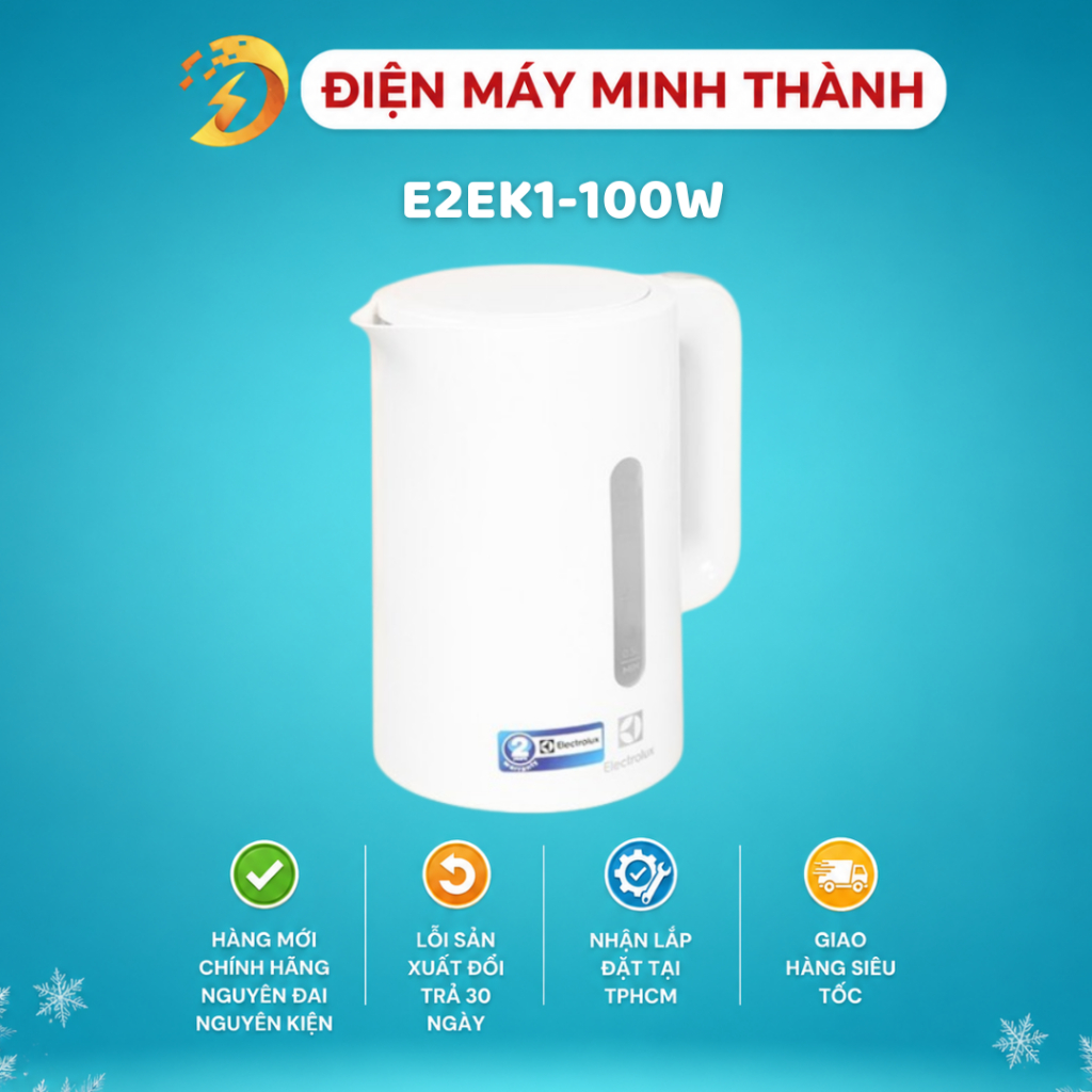 Bình đun siêu tốc Electrolux 1.7 lít E2EK1-100W