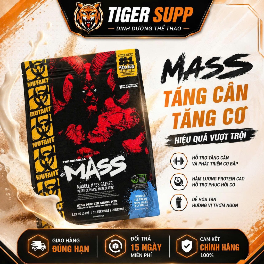 Mutant Mass 2.27kg Dành Cho Người Thường Xuyên Vận Động