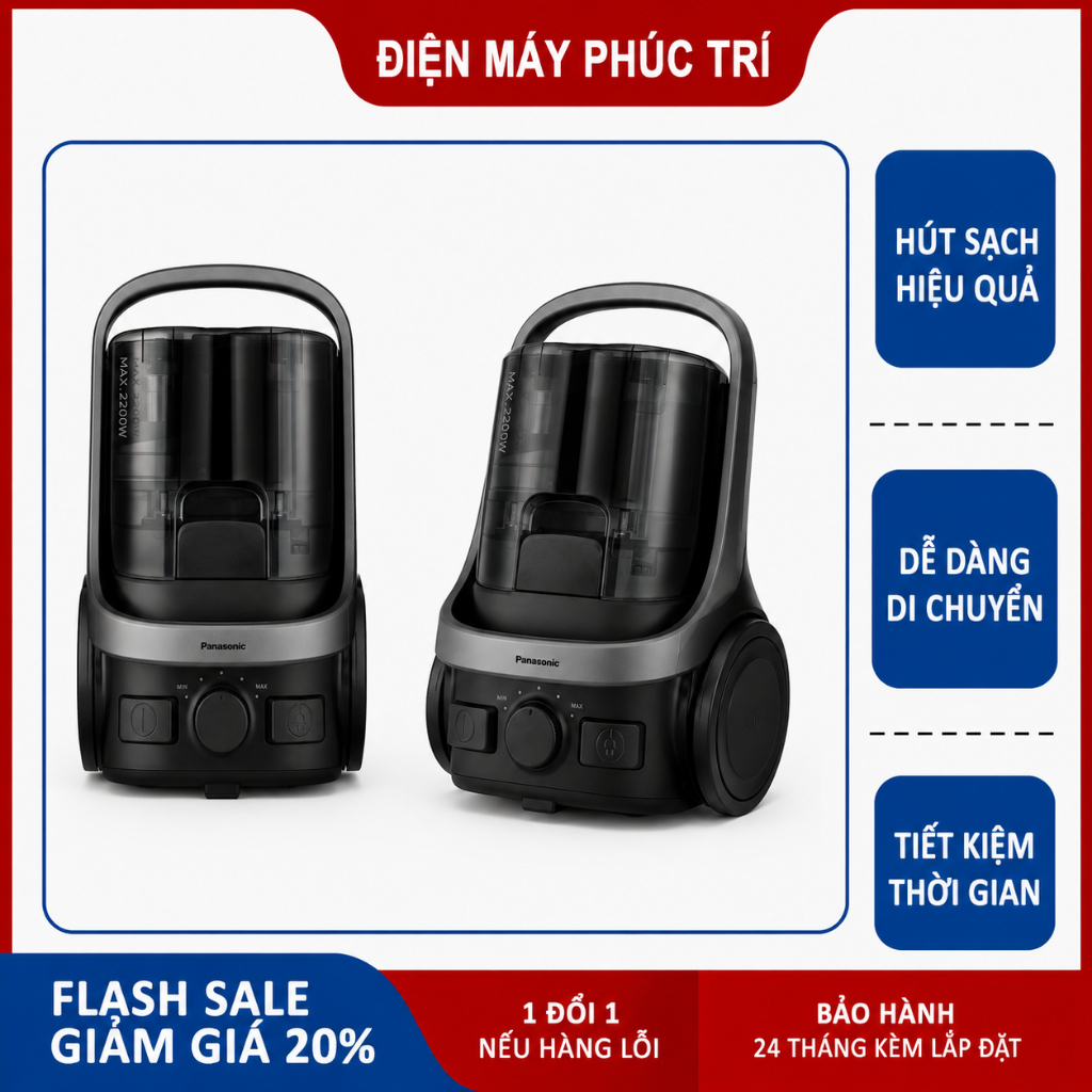 Máy hút bụi dạng hộp Panasonic MC-CL609HN49