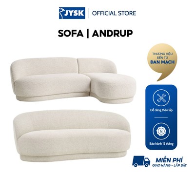 Sofa | JYSK ANDRUP | vải polyester | be | nhiều kích thước