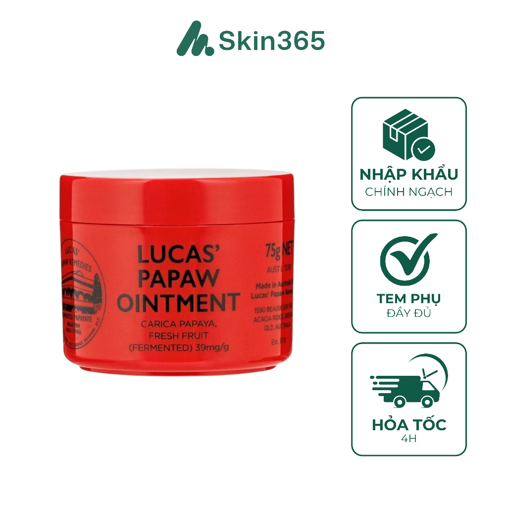 Kem Dưỡng Đa Năng Lucas' Papaw Ointment 75g