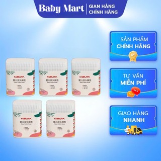 Tăm bông cho bé sơ sinh trẻ em V-cool, Misuta, lion... đầu nhỏ ngoáy vệ sinh tai V-cool hộp 200