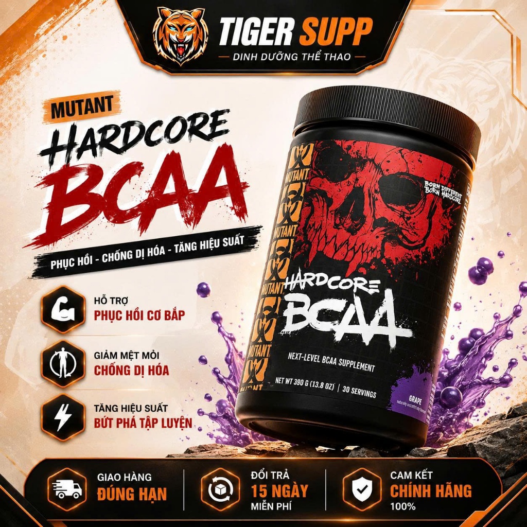 Mutant Hardcore BCAA Dinh Dưỡng Hằng Ngày