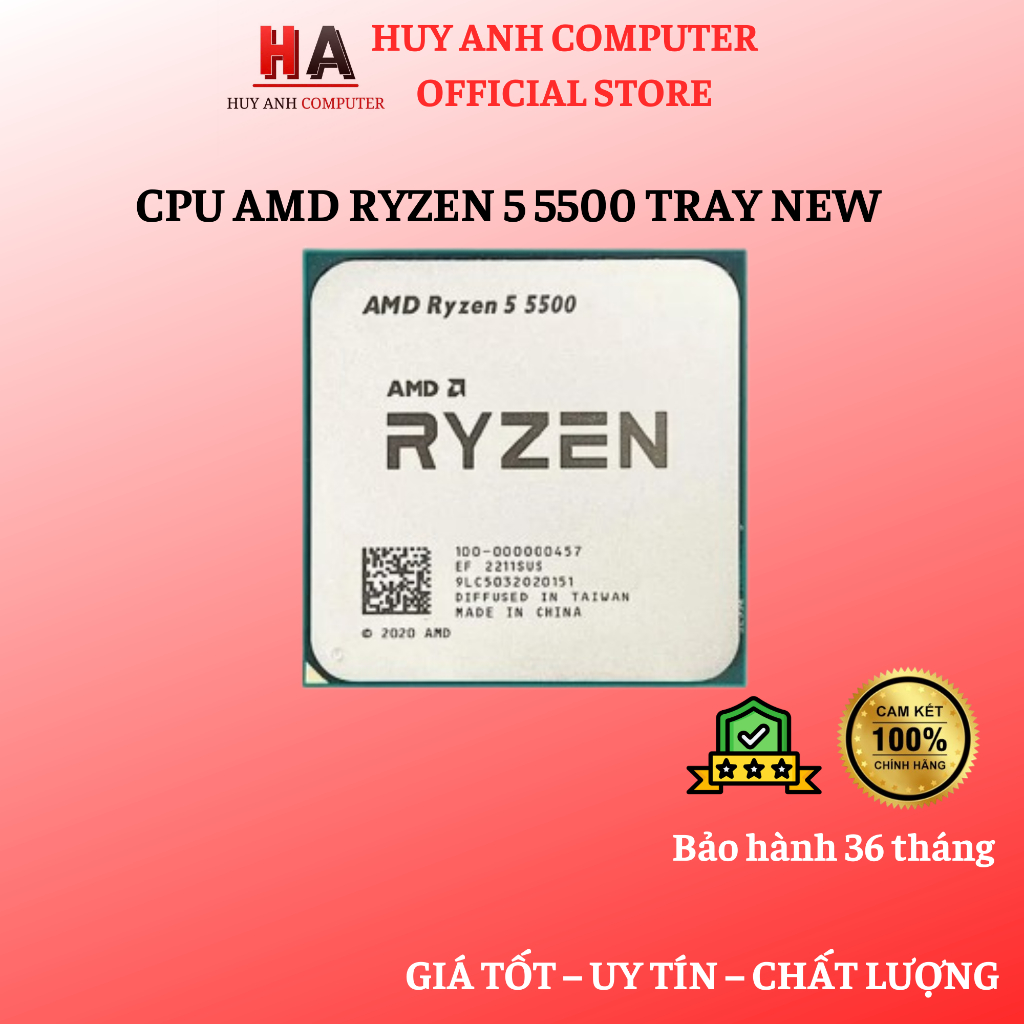 [FULL VAT] CPU AMD RYZEN 5 5500 TRAY NEW