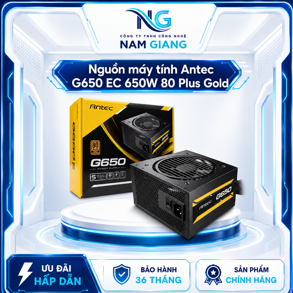 Nguồn máy tính Antec G650 EC 650W 80 Plus Gold