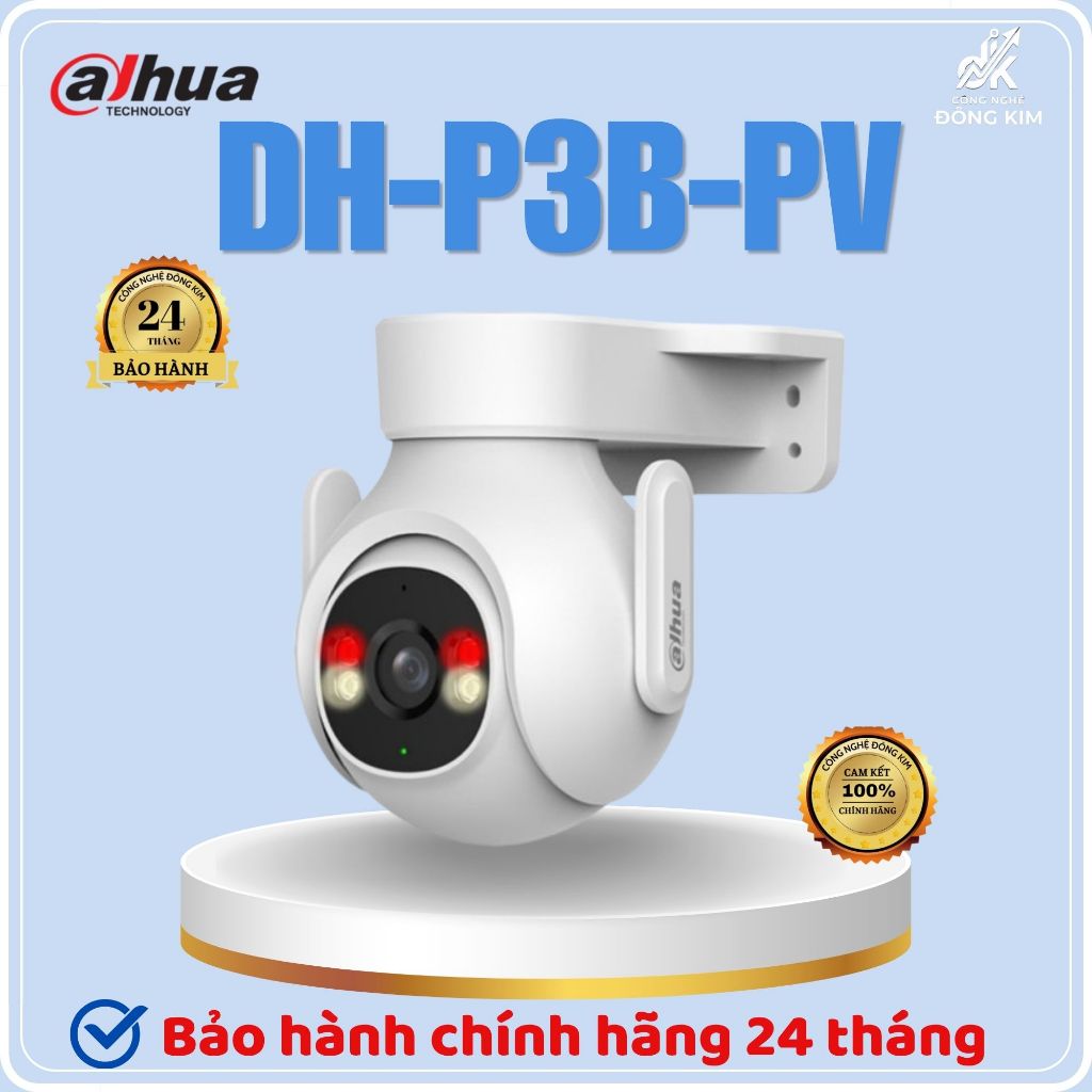 Camera IP Wifi 3MP DAHUA DH-P3B-PV màu sắc chân thực Chính hãng