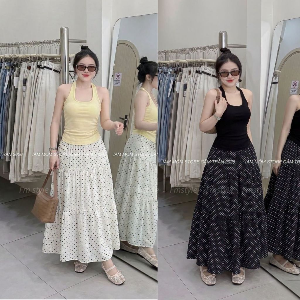 Chân Váy Nữ FMSTYLE Dáng Xoè  3 tầng chấm bi Siêu Xinh  26060237