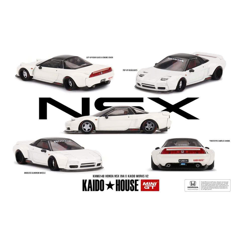 Miniverse - Xe mô hình Kaido House KHMG148 Honda NSX Kaido Works V2 màu trắng