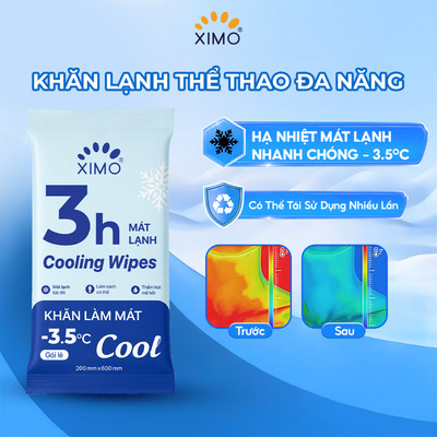Khăn lạnh thể thao XIMO làm mát thấm hút mồ hôi và loại bỏ mùi cơ thể, an toàn cho da