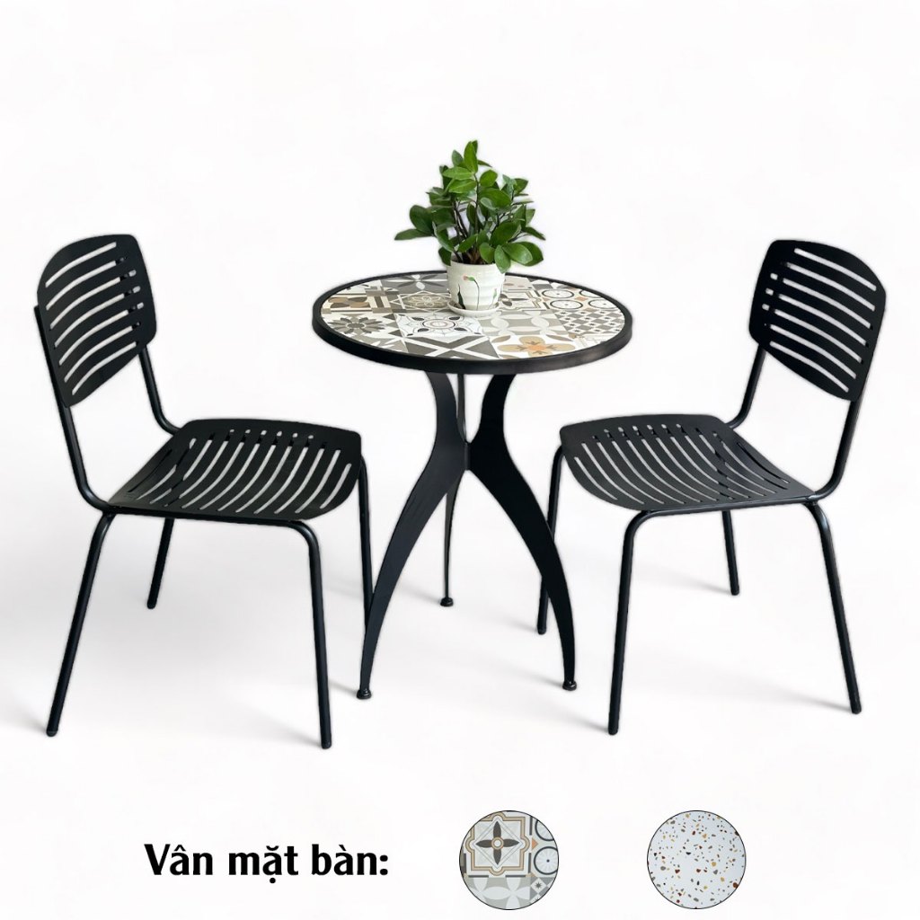 bộ bàn ghế sẳt 1 bàn 2 ghế, bàn ghế cafe, bàn ghế ăn, bàn ghế decor giá xưởng