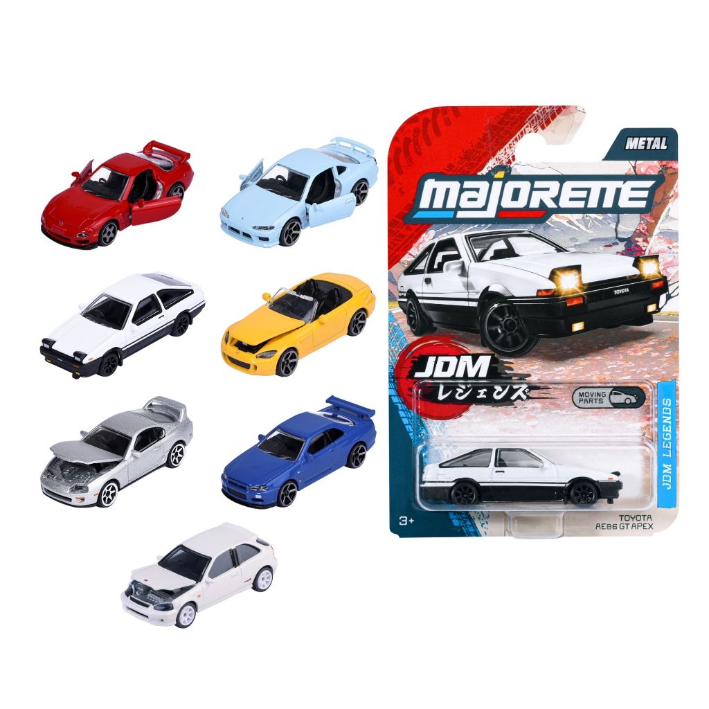 Đồ Chơi Xe Mô Hình MAJORETTE JDM Legends Premium Cars 1:64 Diecast Model Car 8502100000 - Herbie Toy