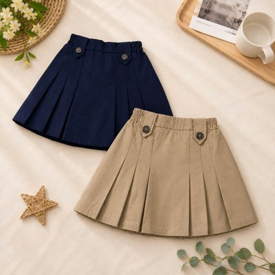 Chân váy bé gái TIHON cao cấp chất liệu kaki cạp chun cho bé đi học đi chơi siêu xinh CV0744281