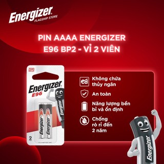 Pin AAAA Energizer E96 BP2 - Vỉ 2 Viên