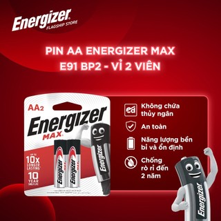 Pin AA Energizer Max E91 BP2 - Vỉ 2 Viên