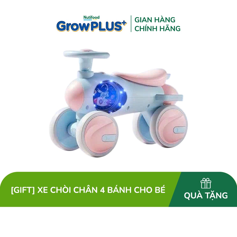 [Quà tặng không bán] Đồ chơi: Xe chòi chân cho bé, có 4 bánh chất liệu: nhựa+ sắt, có nhạc, dùng pin