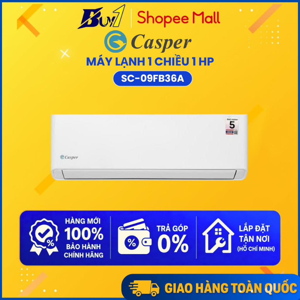 SC-09FB36A - Máy Lạnh Casper 1 HP SC-09FB36A - Hàng Chính Hãng
