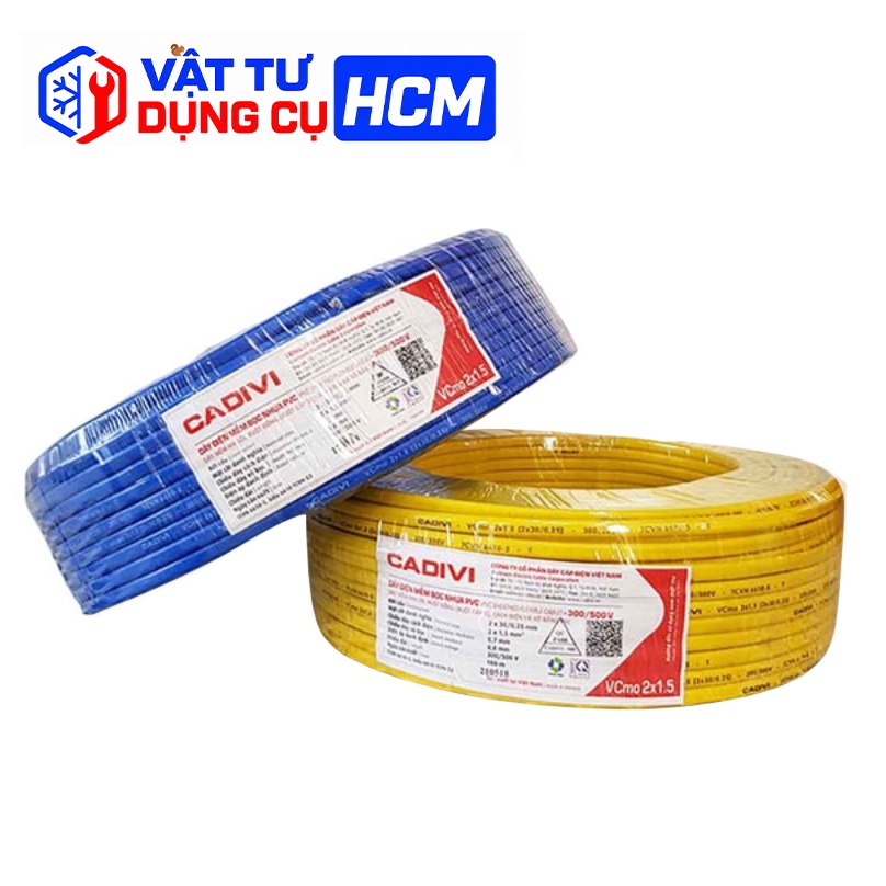 Dây điện cadivi (1 cuộn 100m) 2 lõi 2x1.5