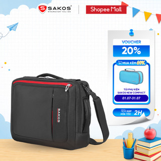 Cặp đa năng thời trang cao cấp sakos flash 20 15.6 inch bền bỉ đựng tài liệu ngăn đa tầng tiện lợi