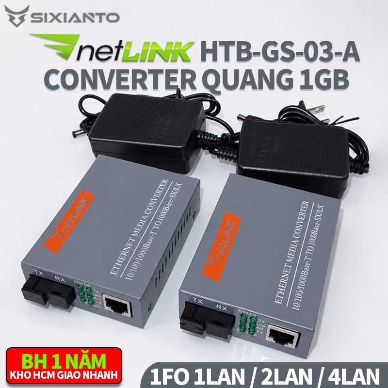 NetLink converter quang 1000mb bộ chuyển đổi quang điện media converter bộ chuyển đổi cáp quang 1 sợ