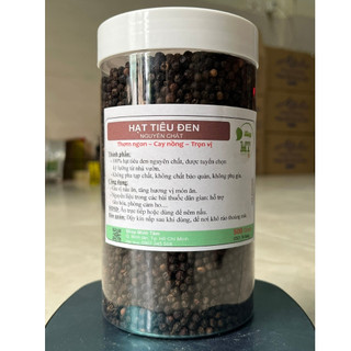 Hạt Tiêu Đen 500Gram Nguyên Chất 100% - Tiêu Hạt Già Thơm Cay Không Tạp Chất Nhà Trồng