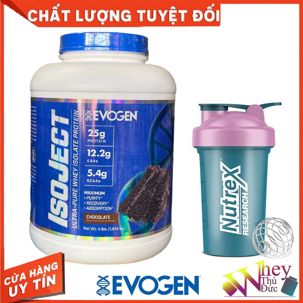 Evogen IsoJect Whey Protein 1.8kg (55 Servings) PEANUT | Triple Cold-Filtered Whey Isolate | 25g Pro