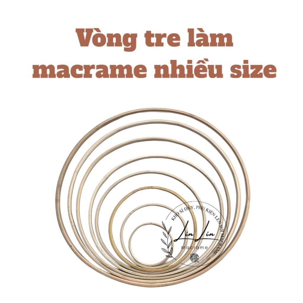 Vòng tre làm macrame, dreamcatcher, handmade