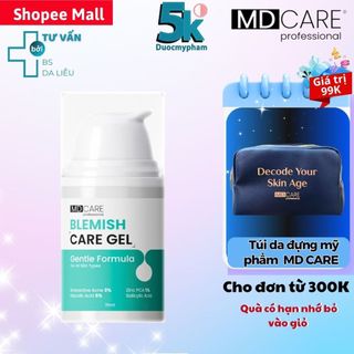 Chấm Mụn MD CARE Blemish Care Gel Hỗ Trợ Làm Dịu Và Cải Thiện Mụn Viêm  15ml