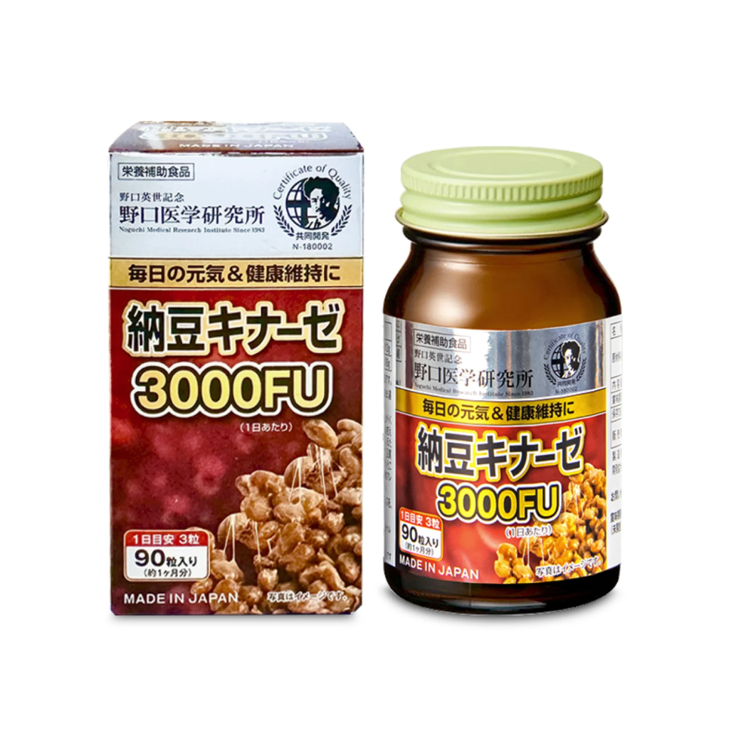 Thực phẩm bảo vệ sức khỏe Natto Kinase 3000fu 90 viên/hộp