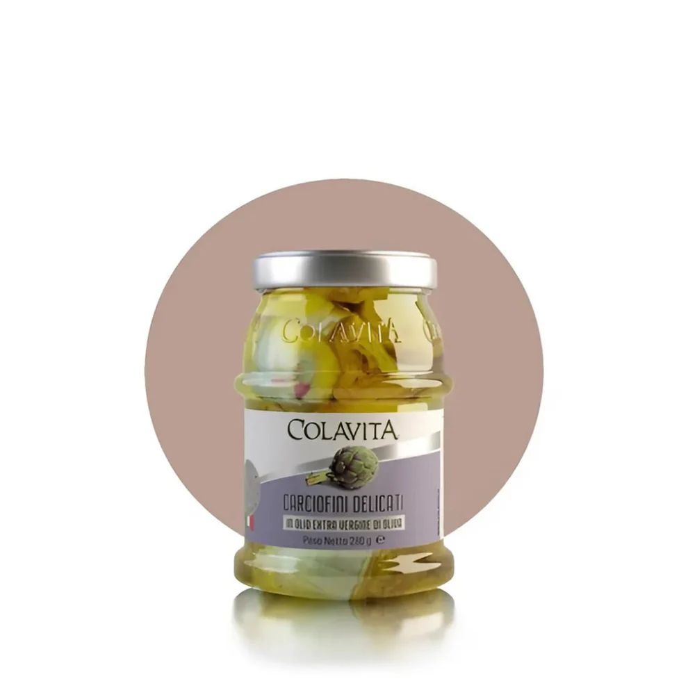 Atiso Delicati ngâm dầu oliu nguyên chất Colavita Artichoke Hearts 280gr