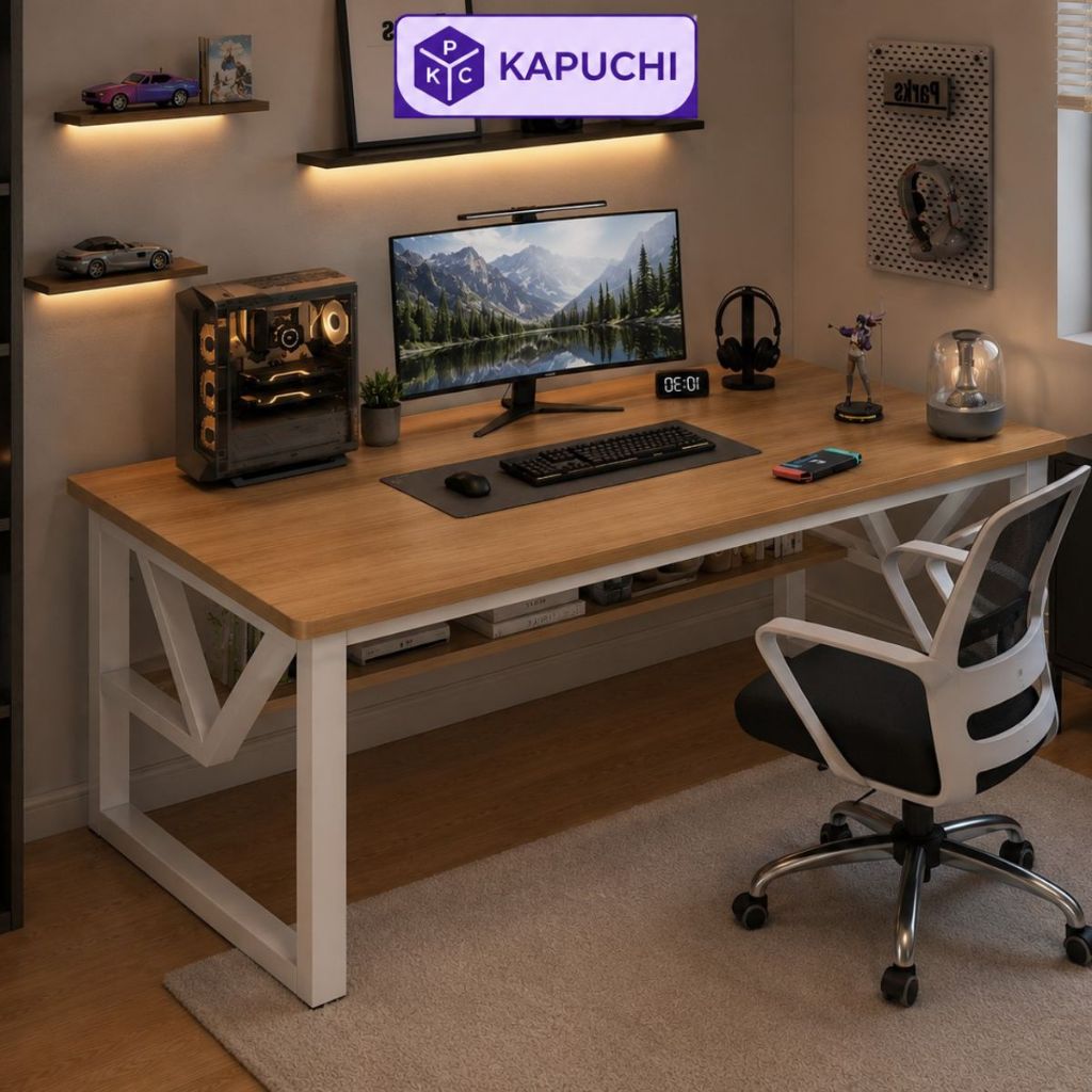 Bàn làm việc phong cách  Gaming khung thép sơn tĩnh điện  hiện đại   - GM68