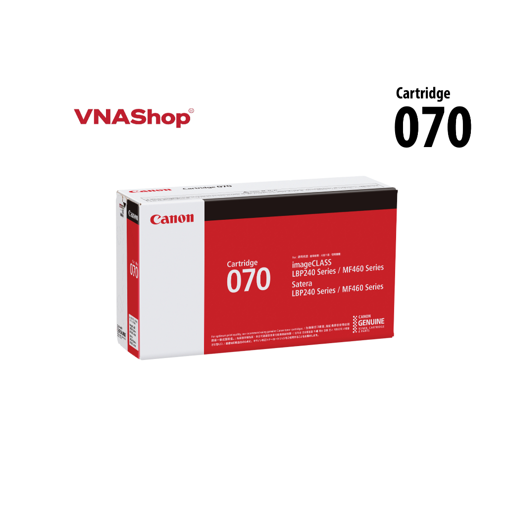 Hộp mực Canon Cartridge 070 Chính Hãng – Dùng cho Canon LBP243dw, LBP246dw, LBP247dw, LBP248x, MF462